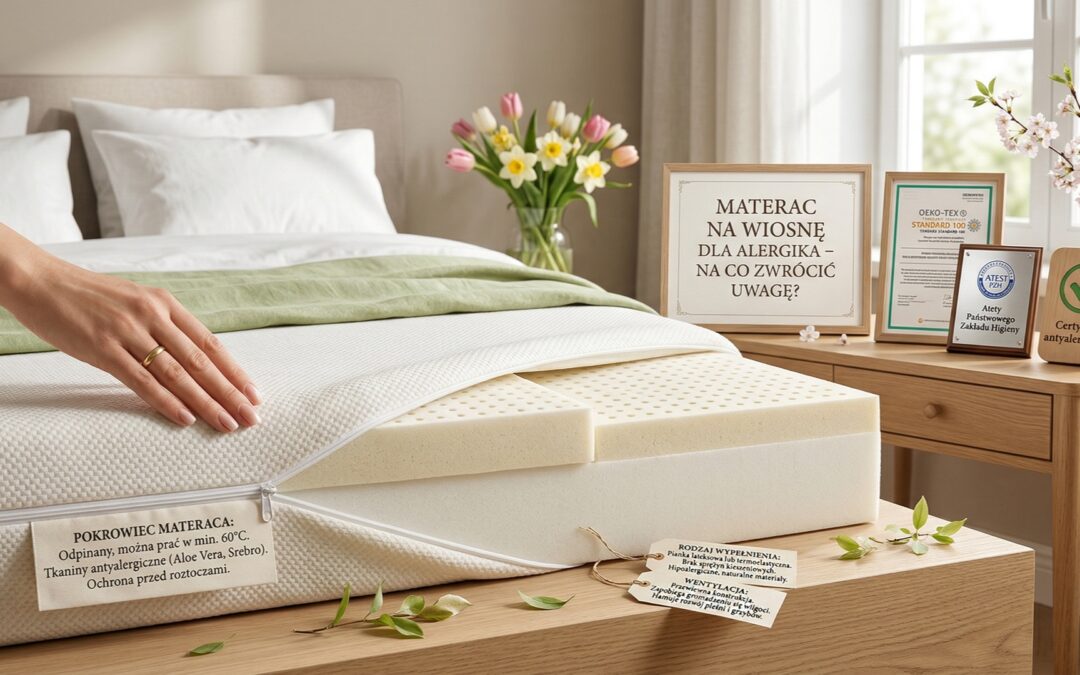 Materac na wiosnę dla alergika – na co zwrócić uwagę?